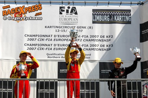 Jorrit Pex (3e) op podium in KF3